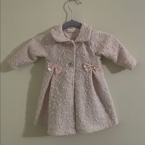 Adorable Pink Textured Baby Coat